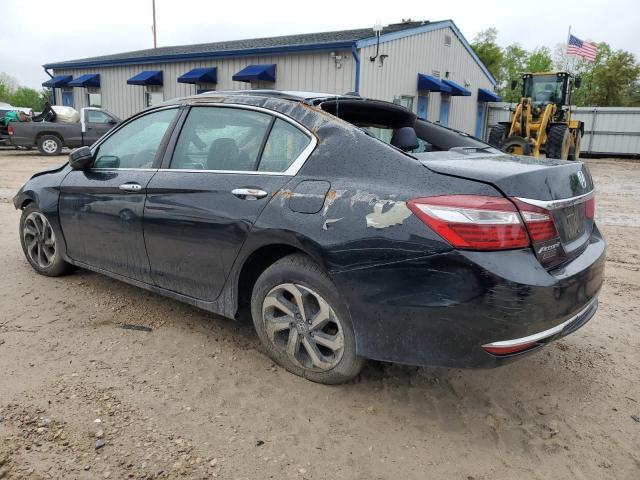 1HGCR2F79HA282732 - 2017 HONDA ACCORD EX BLACK photo 2