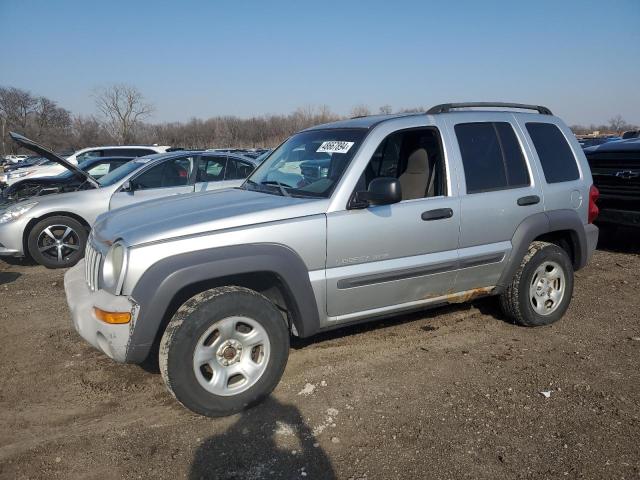 1J4GL48K43W733621 - 2003 JEEP LIBERTY SPORT SILVER photo 1