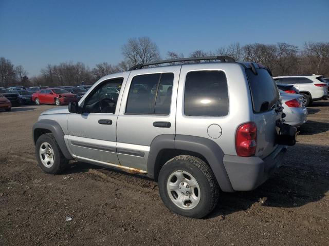 1J4GL48K43W733621 - 2003 JEEP LIBERTY SPORT SILVER photo 2