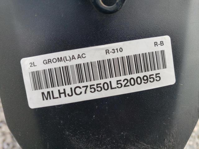 MLHJC7550L5200955 - 2020 HONDA GROM A TWO TONE photo 10