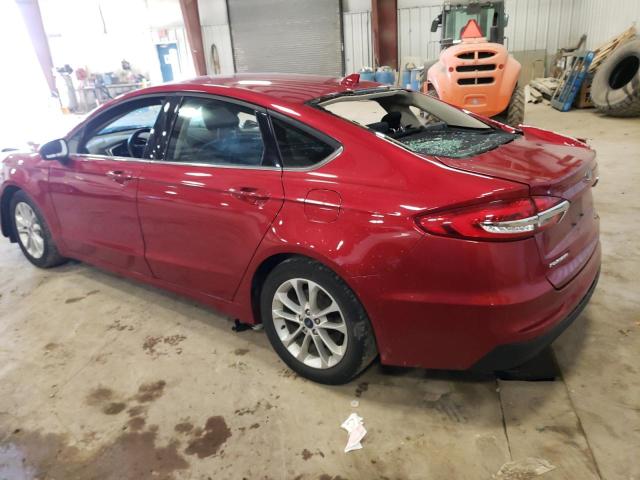 3FA6P0HD6LR110512 - 2020 FORD FUSION SE RED photo 2