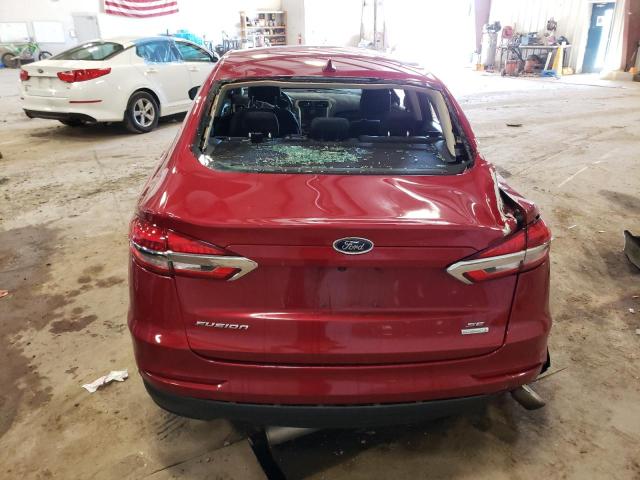 3FA6P0HD6LR110512 - 2020 FORD FUSION SE RED photo 6