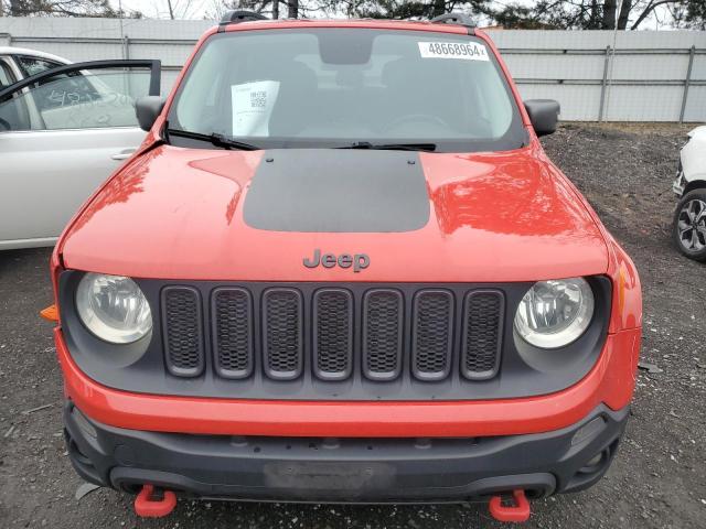 ZACCJBCT3GPE06211 - 2016 JEEP RENEGADE TRAILHAWK RED photo 5