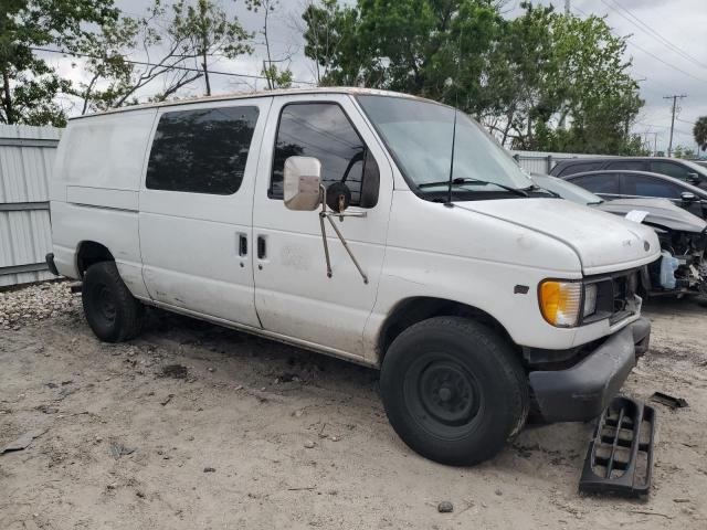 1FTNE24L71HA78947 - 2001 FORD ECONOLINE E250 VAN WHITE photo 4