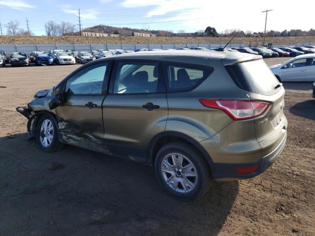 1FMCU0F7XDUB96206 - 2013 FORD ESCAPE S GREEN photo 2