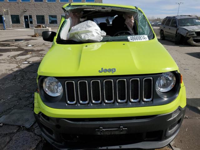 ZACCJAAB7HPF31458 - 2017 JEEP RENEGADE SPORT GREEN photo 5