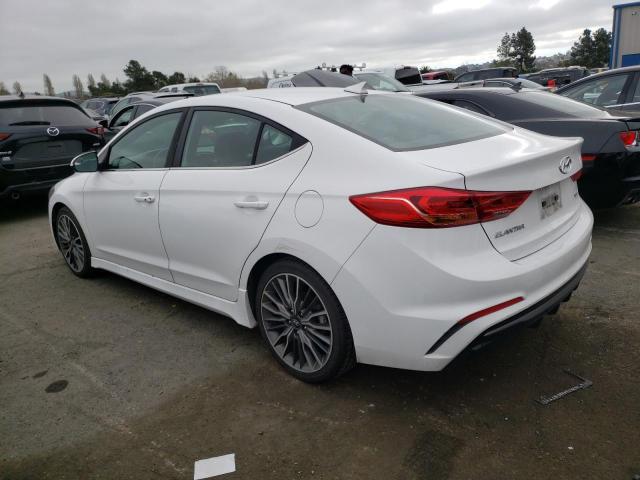 KMHD04LB1HU360111 - 2017 HYUNDAI ELANTRA SPORT WHITE photo 2