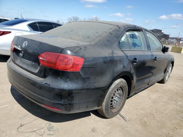 3VW2K7AJ6EM367778 - 2014 VOLKSWAGEN JETTA BASE BLACK photo 3