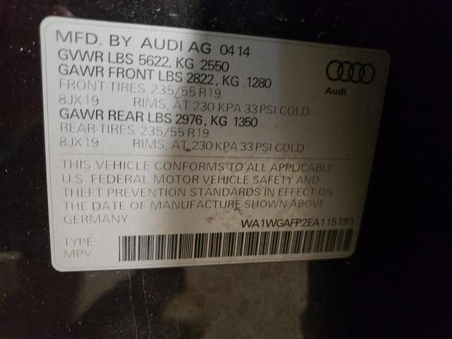 WA1WGAFP2EA115193 - 2014 AUDI Q5 PRESTIGE 黑色 照片 12