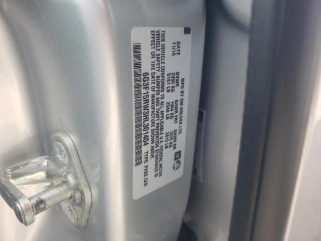 6G3F15RW3HL301404 - 2017 CHEVROLET MALIBU SS 银色 照片 12