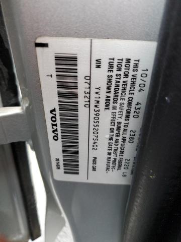 YV1MW390552075402 - 2005 VOLVO V50 2.4I SILVER photo 12