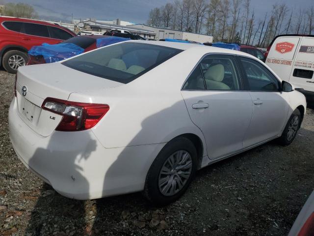 4T4BF1FK5ER395283 - 2014 TOYOTA CAMRY L WHITE photo 3