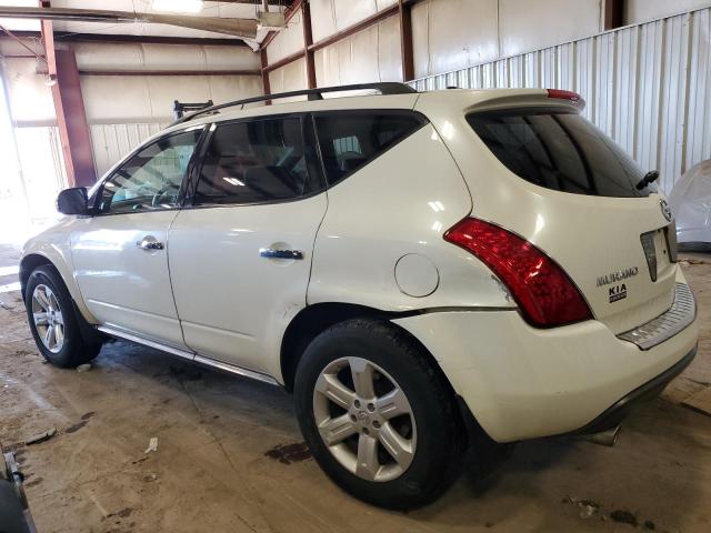 JN8AZ08W97W652906 - 2007 NISSAN MURANO SL WHITE photo 2