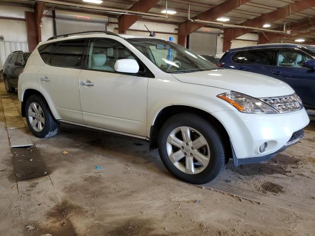 JN8AZ08W97W652906 - 2007 NISSAN MURANO SL WHITE photo 4