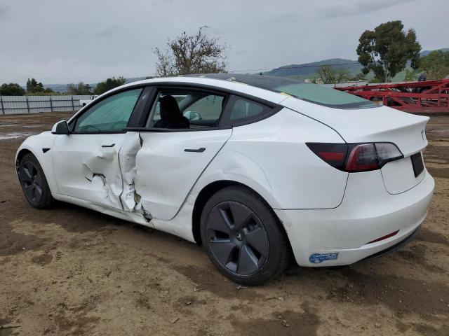 5YJ3E1EB6MF047880 - 2021 TESLA MODEL 3 WHITE photo 2