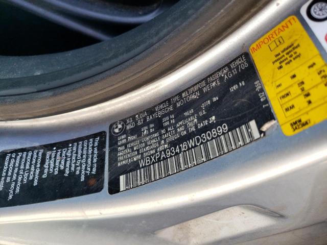 WBXPA93416WD30899 - 2006 BMW X3 3.0I TURQUOISE photo 13
