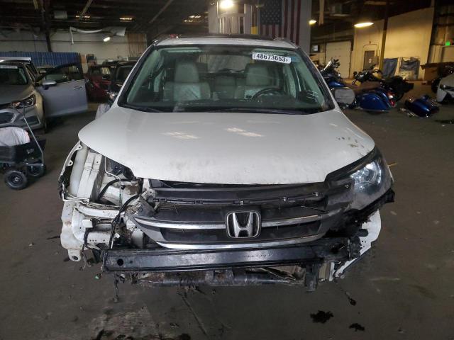 5J6RM4H7XEL009096 - 2014 HONDA CR-V EXL WHITE photo 5