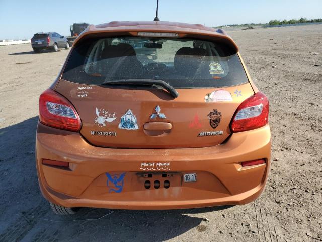 ML32A3HJ0HH005798 - 2017 MITSUBISHI MIRAGE ES ORANGE photo 6