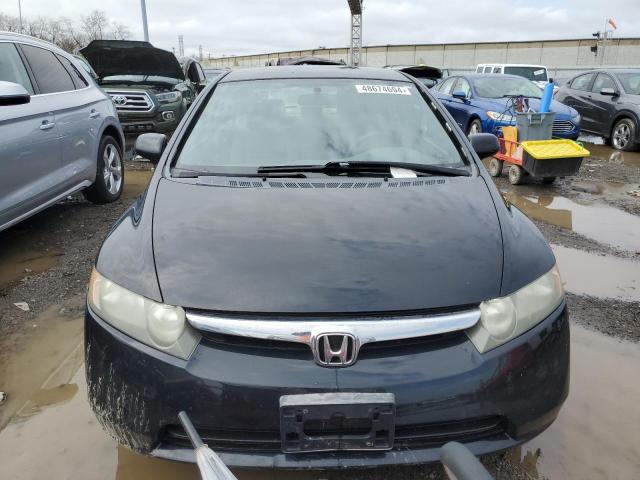 1HGFA16587L070436 - 2007 HONDA CIVIC LX BLACK photo 5