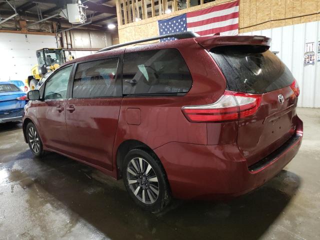 5TDJZ3DC2JS197302 - 2018 TOYOTA SIENNA LE RED photo 2