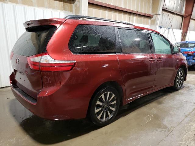 5TDJZ3DC2JS197302 - 2018 TOYOTA SIENNA LE RED photo 3
