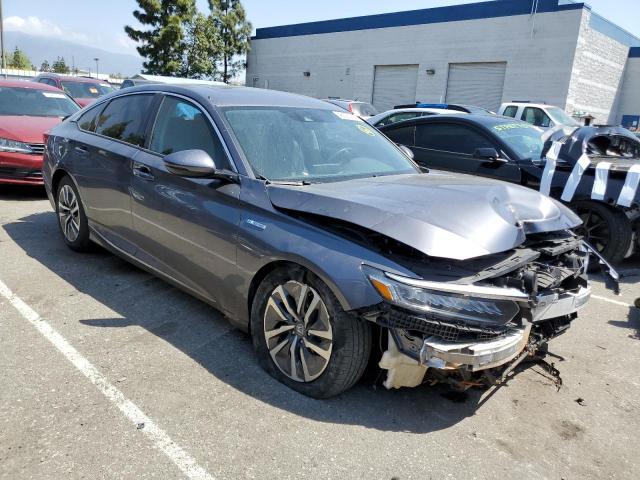 1HGCV3F52MA010145 - 2021 HONDA ACCORD HYBRID EXL GRAY photo 4