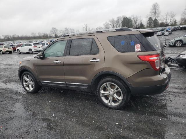 1FM5K8F81FGC10971 - 2015 FORD EXPLORER LIMITED BROWN photo 2