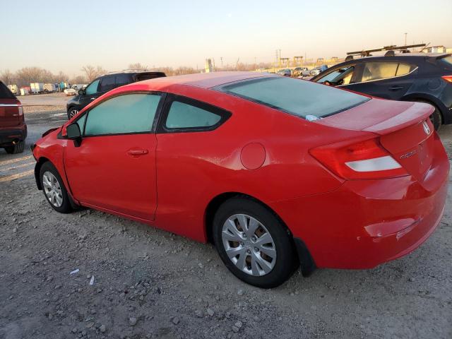 2HGFG3B53CH560323 - 2012 HONDA CIVIC LX RED photo 2