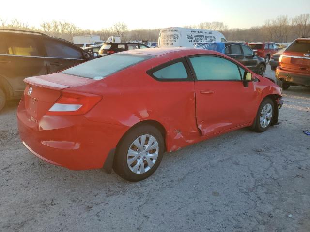 2HGFG3B53CH560323 - 2012 HONDA CIVIC LX RED photo 3