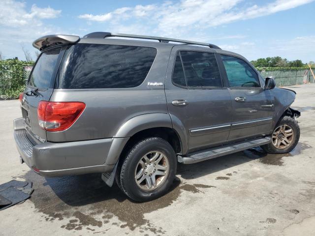 5TDBT48A06S276138 - 2006 TOYOTA SEQUOIA LIMITED GRAY photo 3
