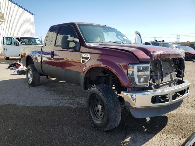 1FTSX21R78EC40402 - 2008 FORD F250 SUPER DUTY MAROON photo 4