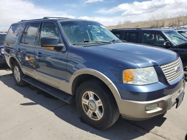 1FMPU18L03LA19427 - 2003 FORD EXPEDITION EDDIE BAUER BLUE photo 4