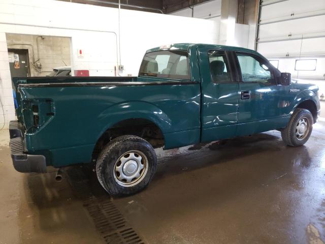 1FTEX1EM7EKE03729 - 2014 FORD F150 SUPER CAB GREEN photo 3