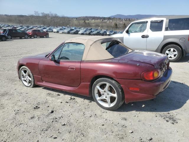 JM1NB353530301002 - 2003 MAZDA MX-5 MIATA BASE BURGUNDY photo 2