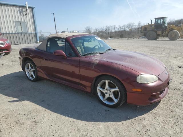 JM1NB353530301002 - 2003 MAZDA MX-5 MIATA BASE BURGUNDY photo 4