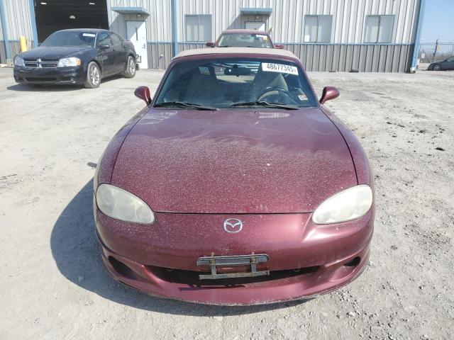 JM1NB353530301002 - 2003 MAZDA MX-5 MIATA BASE BURGUNDY photo 5