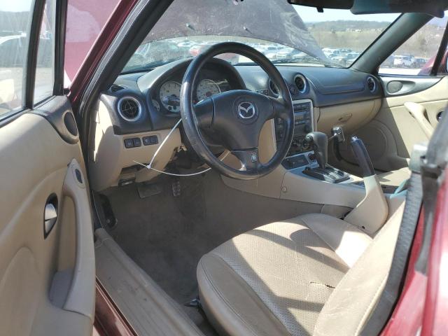 JM1NB353530301002 - 2003 MAZDA MX-5 MIATA BASE BURGUNDY photo 8