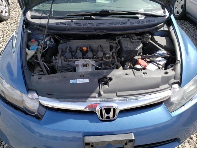 1HGFA16828L085591 - 2008 HONDA CIVIC EX BLUE photo 11