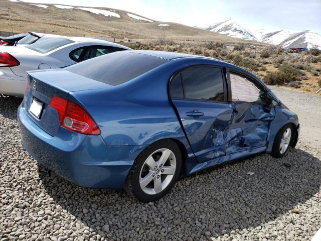 1HGFA16828L085591 - 2008 HONDA CIVIC EX BLUE photo 3