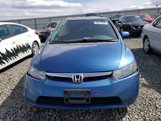 1HGFA16828L085591 - 2008 HONDA CIVIC EX BLUE photo 5