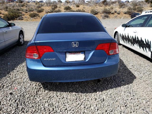 1HGFA16828L085591 - 2008 HONDA CIVIC EX BLUE photo 6