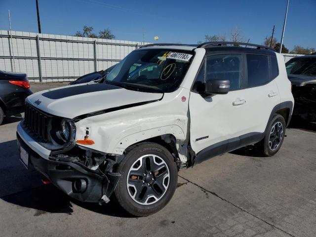 ZACCJBCB1HPG29596 - 2017 JEEP RENEGADE TRAILHAWK WHITE photo 1