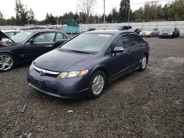 JHMFA36218S029359 - 2008 HONDA CIVIC HYBRID BLUE photo 1