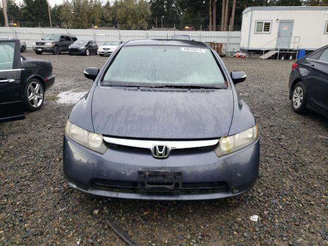 JHMFA36218S029359 - 2008 HONDA CIVIC HYBRID BLUE photo 5