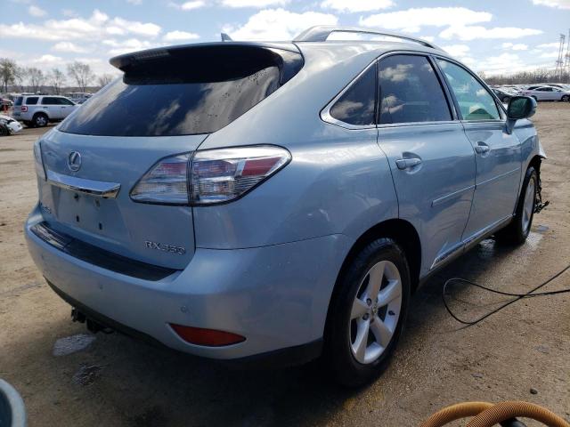 2T2BK1BA4AC022987 - 2010 LEXUS RX 350 BLUE photo 3