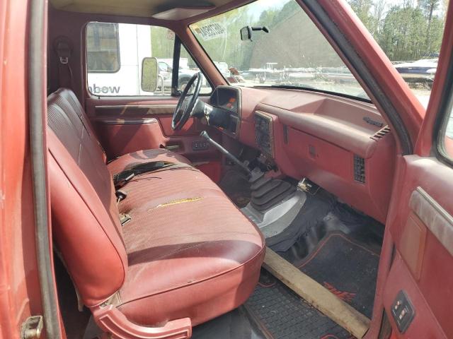 1FDKF3717HNA68684 - 1987 FORD F350 BURGUNDY photo 5