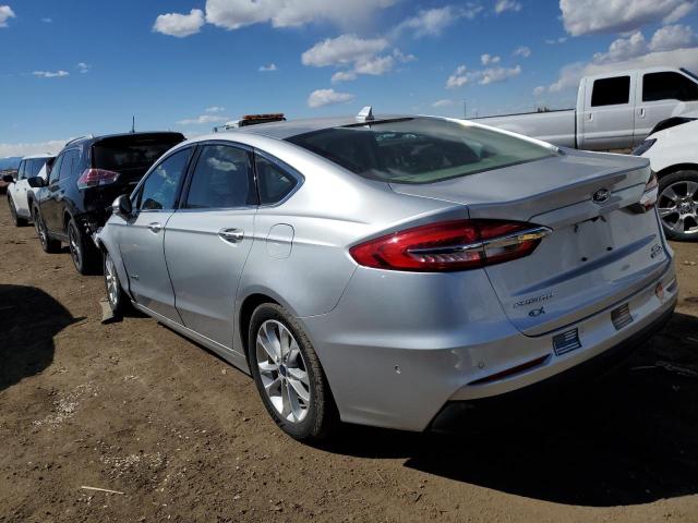 3FA6P0MUXKR137068 - 2019 FORD FUSION SEL SILVER photo 2