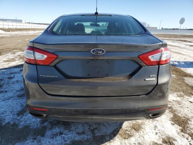 3FA6P0T96GR328605 - 2016 FORD FUSION SE GRAY photo 6