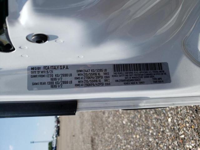 ZFBHRFAB5M6V36637 - 2021 RAM PROMASTER WHITE photo 10