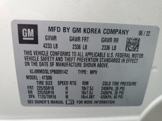 KL4MMDSL1PB009142 - 2023 BUICK ENCORE GX SELECT WHITE photo 12